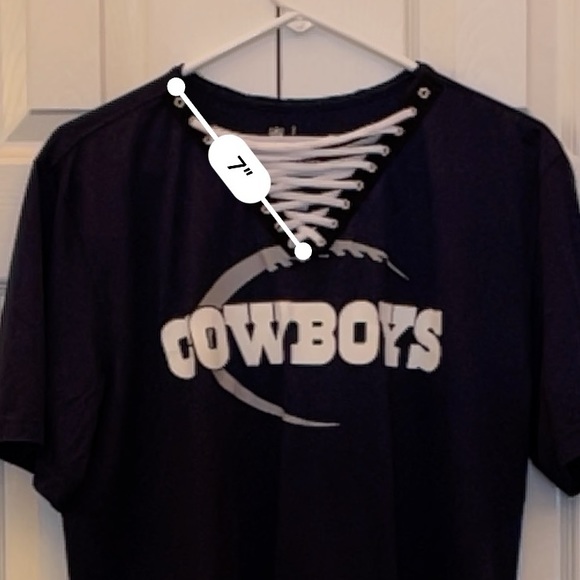 Dallas Cowboys Lace Up Shirt - Picture 7 of 9
